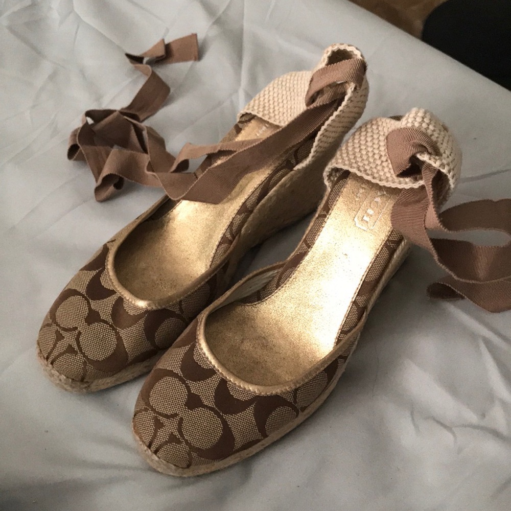 Coach espadrille wedges